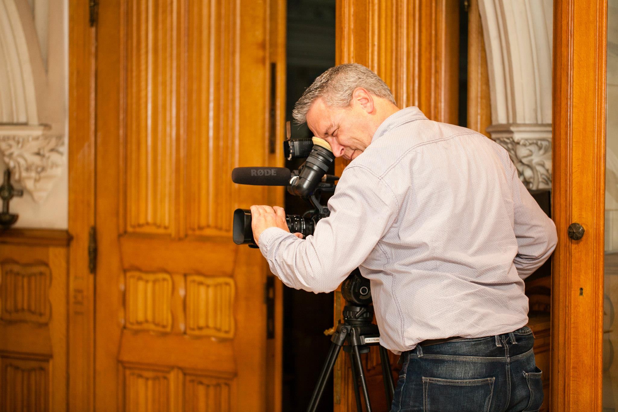 Filip Wouters, cameraman at work